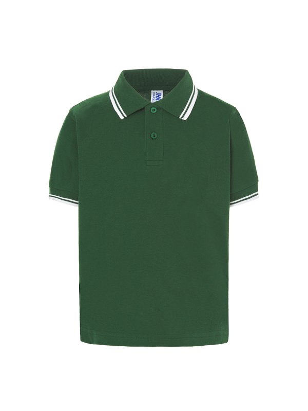 bottle green/white
